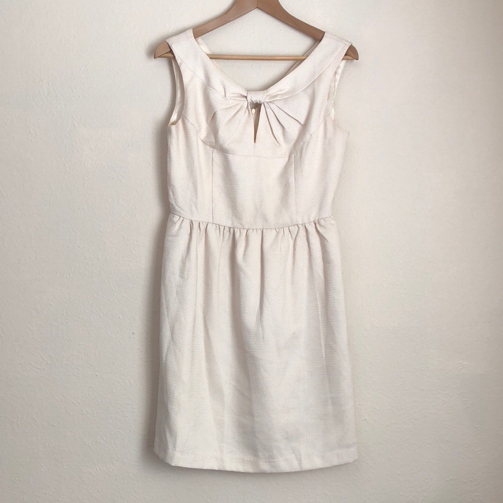 Cream, Bow, party dress